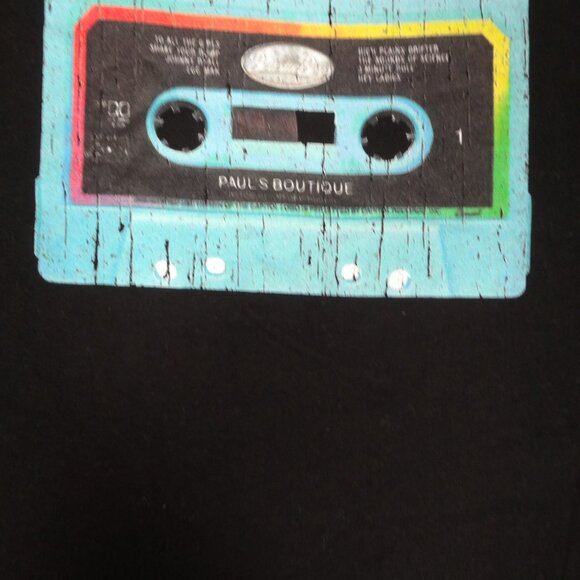 BEASTIE BOY'S PAUL'S BOUTIQUE CASSETTE XL WOMENS T-SHIRT L230 (HOLE SHOULDER) - Picture 3 of 6